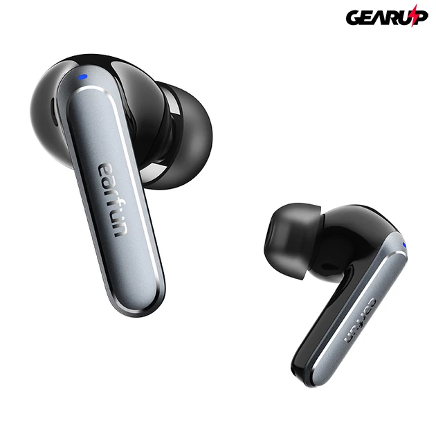 Kép 5/8 - EarFun Air 2 teljesen vezeték nélküli Hi-Res fülhallgató, 4 mikrofonnal, IPX7 - Fekete
