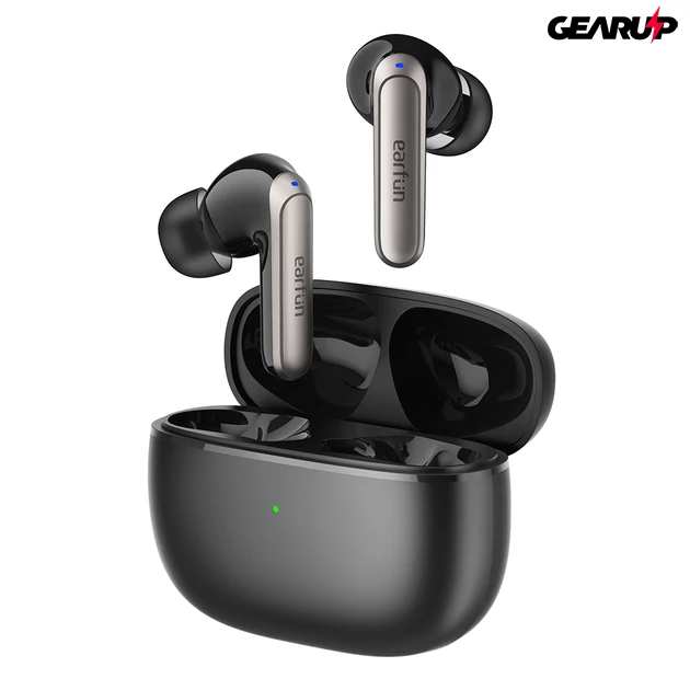 Kép 1/3 - EarFun Air 2 NC vezeték nélküli Hi-Res fülhallgató, 6 mikrofon, zajszűrés, IPX5 - Fekete