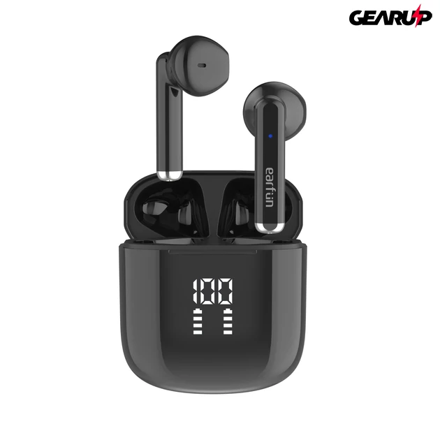 Kép 2/7 - EarFun Air Lite vezeték nélküli fülhallgató, akkumulátor kijelzővel, IPX7 vízállósággal, fekete (TW204) Kép 2/7 - EarFun Air Lite vezeték nélküli fülhallgató, akkumulátor kijelzővel, IPX7 vízállósággal, fekete (TW204)