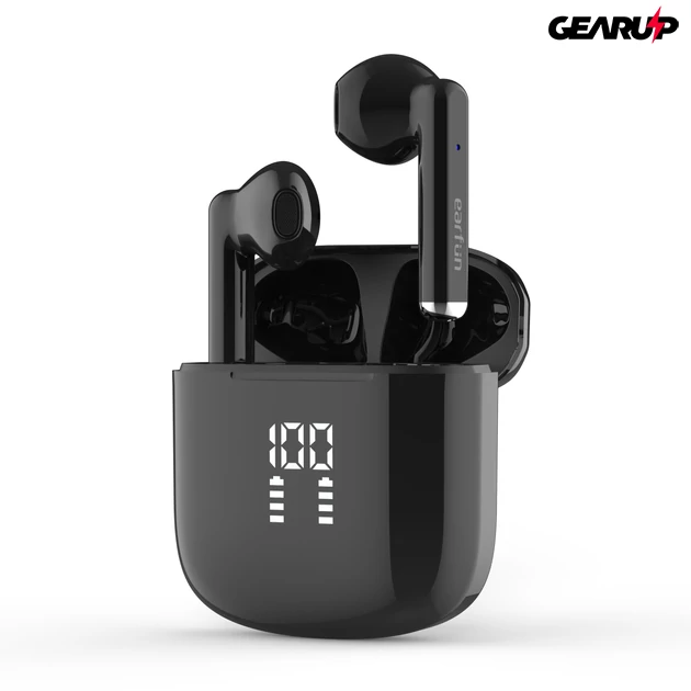 Kép 3/7 - EarFun Air Lite vezeték nélküli fülhallgató, akkumulátor kijelzővel, IPX7 vízállósággal, fekete (TW204) Kép 3/7 - EarFun Air Lite vezeték nélküli fülhallgató, akkumulátor kijelzővel, IPX7 vízállósággal, fekete (TW204)