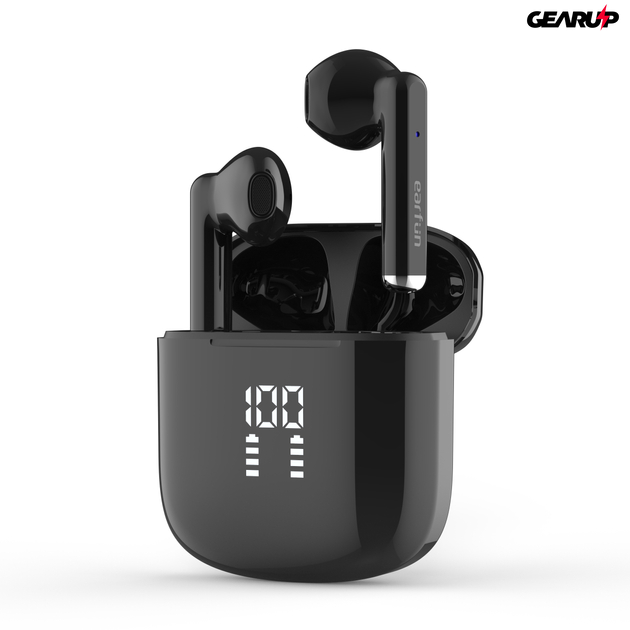 EarFun Air Lite vezeték nélküli fülhallgató, akkumulátor kijelzővel, IPX7 vízállósággal, fekete (TW204)