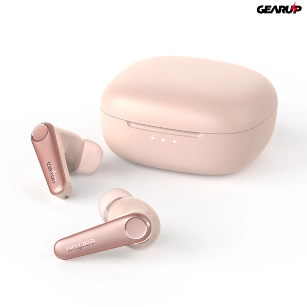 EarFun Air Pro 3 teljesen vezeték nélküli fülhallgató zajszűréssel, 6 beépített mikrofonnal - Pink (TW500P)