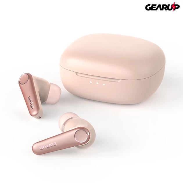 Kép 2/8 - EarFun Air Pro 3 teljesen vezeték nélküli fülhallgató zajszűréssel, 6 beépített mikrofonnal - Pink (TW500P)