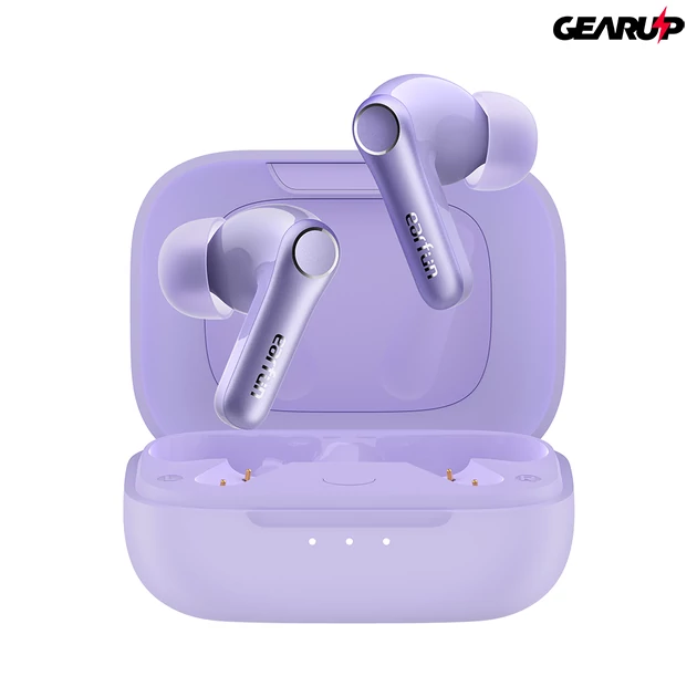 Kép 2/3 - EarFun Air Pro 4 teljesen vezeték nélküli fülhallgató zajszűréssel, 6 beépített mikrofonnal, 52 órás lejátszási idővel - Lila (TW600-V)