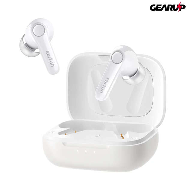 Kép 1/3 - EarFun Air Pro 4 teljesen vezeték nélküli fülhallgató zajszűréssel, 6 beépített mikrofonnal, 52 órás lejátszási idővel - Fehér