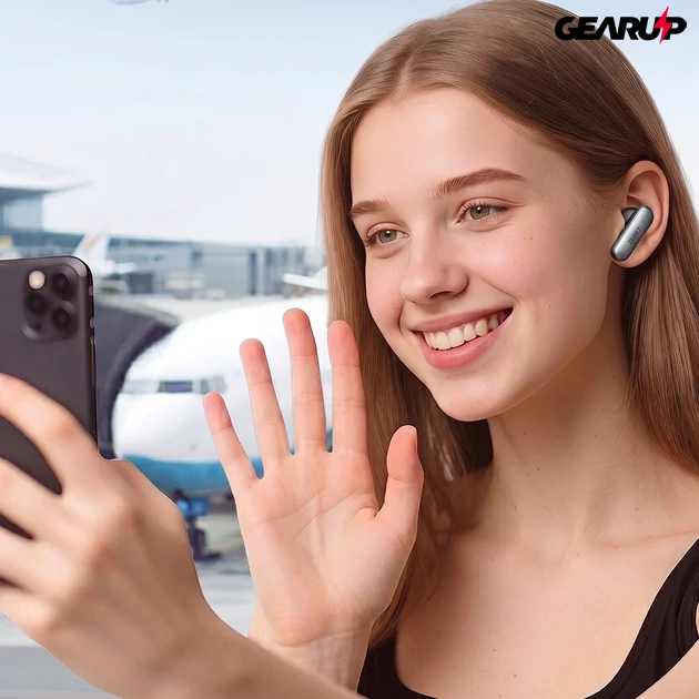 Kép 8/12 - EarFun Air Pro 4i vezeték nélküli zajszűrős fülhallgató 40 óra üzemidővel és IP55 védelemmel - LDAC, ANC