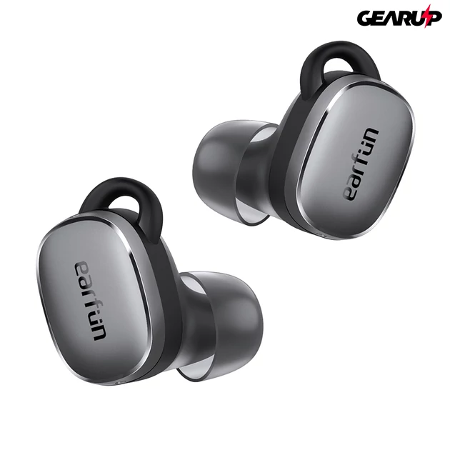 Kép 4/6 - EarFun Free Pro 3 teljesen vezeték nélküli fülhallgató zajszűréssel, 6 beépített mikrofonnal (fekete)
