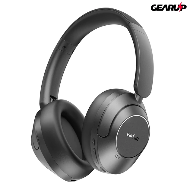 Kép 5/6 - Earfun Wave Pro vezeték nélküli zajszűrős fejhallgató 80 órás üzemidővel és 5 AI mikrofonnal - Hi-Res Audio