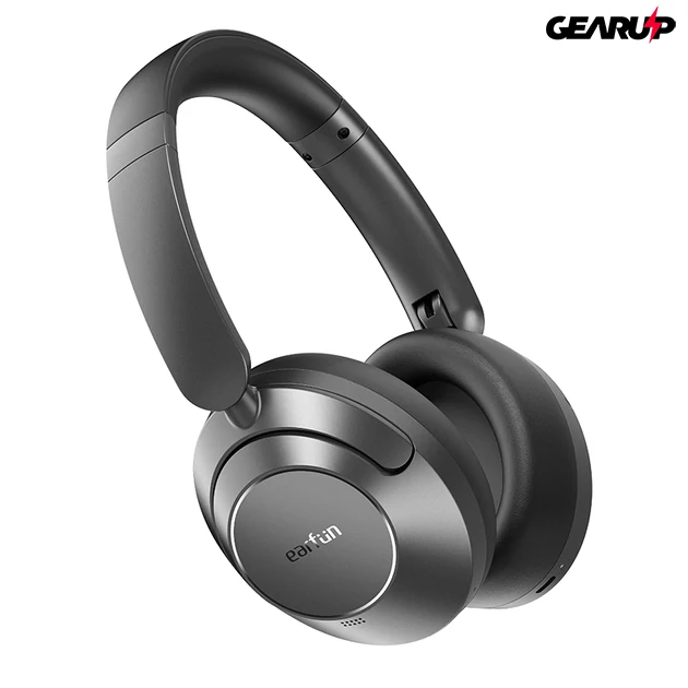 Kép 2/6 - Earfun Wave Pro vezeték nélküli zajszűrős fejhallgató 80 órás üzemidővel és 5 AI mikrofonnal - Hi-Res Audio