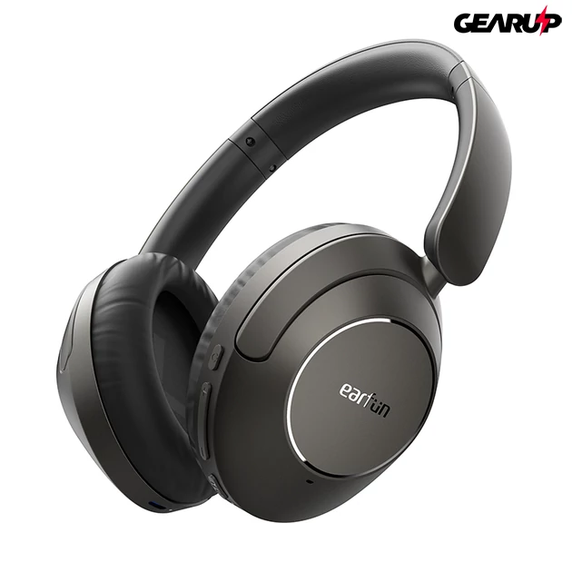 Kép 1/6 - Earfun Wave Pro vezeték nélküli zajszűrős fejhallgató 80 órás üzemidővel és 5 AI mikrofonnal - Hi-Res Audio