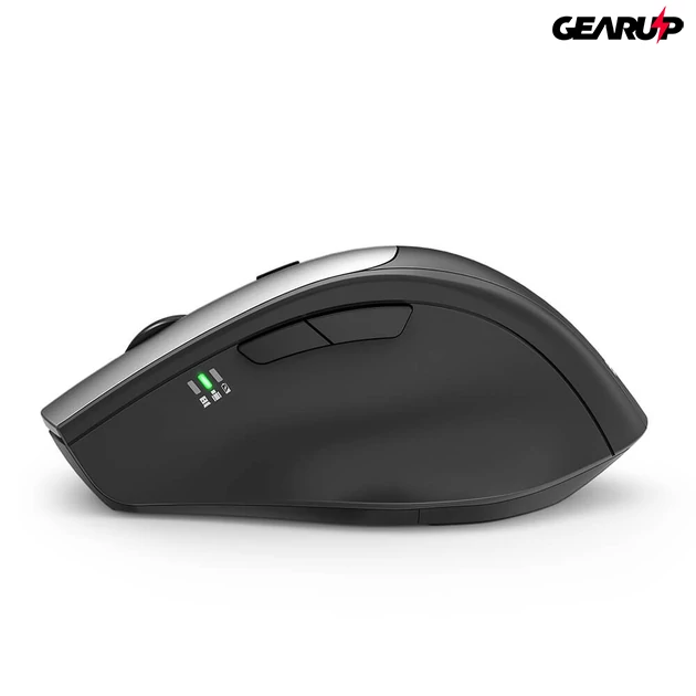 Kép 5/5 - BlitzWolf BW-MO2 2,4 GHz-es vezeték nélküli ergonomikus Plug and Play 6 gombos egér 4 DPI-szinttel, USB-A és Type-C vevővel