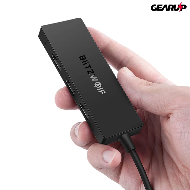 Kép 6/6 - BlitzWolf® BW-TH3: 4 az 1-ben USB 3.0 Type-C elosztó HUB OTG funkcióval