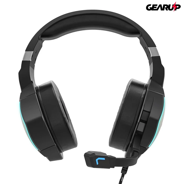 Kép 2/5 - BlitzWolf® BW-GH1 Pro: Bluetooth Gamer 7.1 fejhallgató RGB leddel és USB csatlakozóval