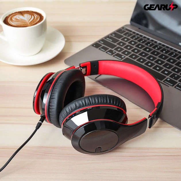 Kép 6/8 - BlitzWolf® BW-HP1: vezeték nélküli Bluetooth fejhallgató beépített mikrofonnal
