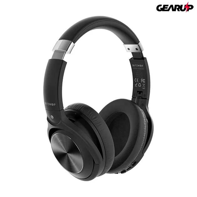 Kép 1/5 - BlitzWolf® BW-HP3: vezeték nélküli Bluetooth fejhallgató beépített mikrofonnal 1