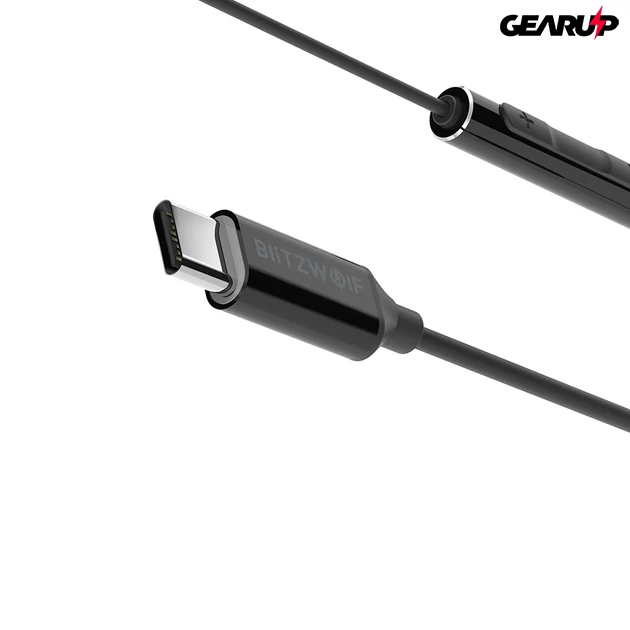 Kép 4/7 - BlitzWolf® BW-ES5: Type-C csatlakozóval ellátott fülhallgató