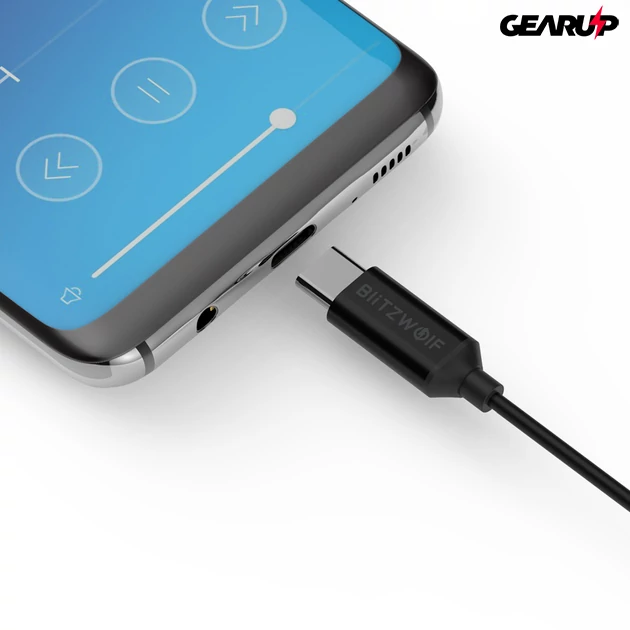 Kép 6/7 - BlitzWolf® BW-ES5: Type-C csatlakozóval ellátott fülhallgató