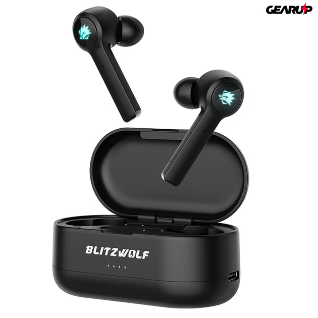 BlitzWolf® BW-FLB2: teljesen vezeték nélküli Gamer fülhallgató töltődobozzal 1