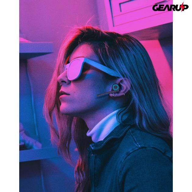 BlitzWolf® BW-FLB3: gamer TWS fülhallgató / RGB LED fény / lecsatolható mikrofon