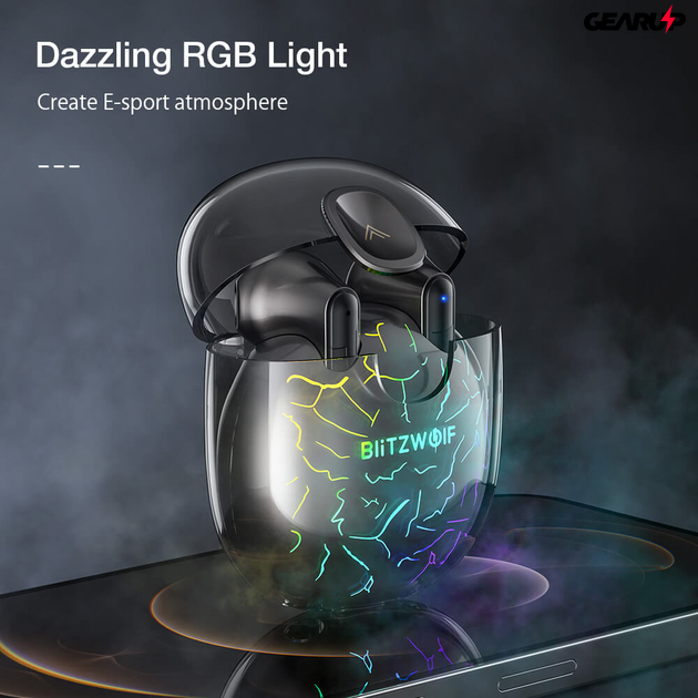 BlitzWolf® BW-FLB5 gamer TWS fülhallgató RGB