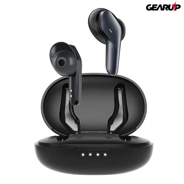 Kép 1/11 - BlitzWolf® BW-FYE5S: teljesen vezeték nélküli mini fülhallgató töltődobozzal - Fekete 1