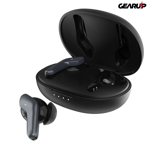 Kép 2/11 - BlitzWolf® BW-FYE5S: teljesen vezeték nélküli mini fülhallgató töltődobozzal - Fekete