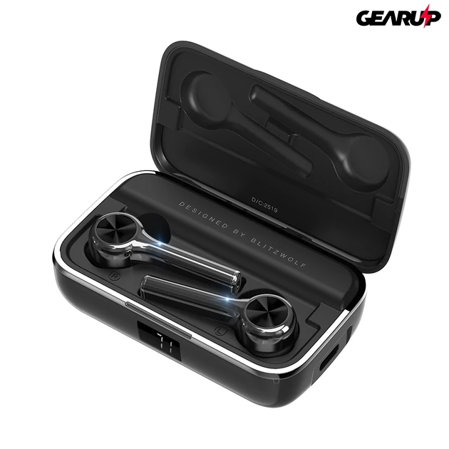 Kép 10/12 - BlitzWolf® BW-FYE6: vezeték nélküli grafén fülhallgató digitális kijelzővel és mikrofonnal (IPX6)