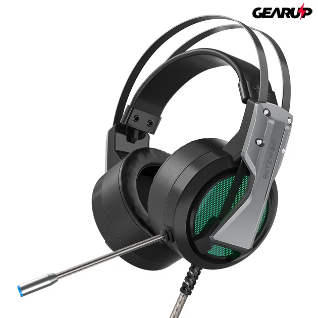 Kép 5/6 - BlitzWolf® BW-GH1: 7.1 gamer fejhallgató RGB leddel
