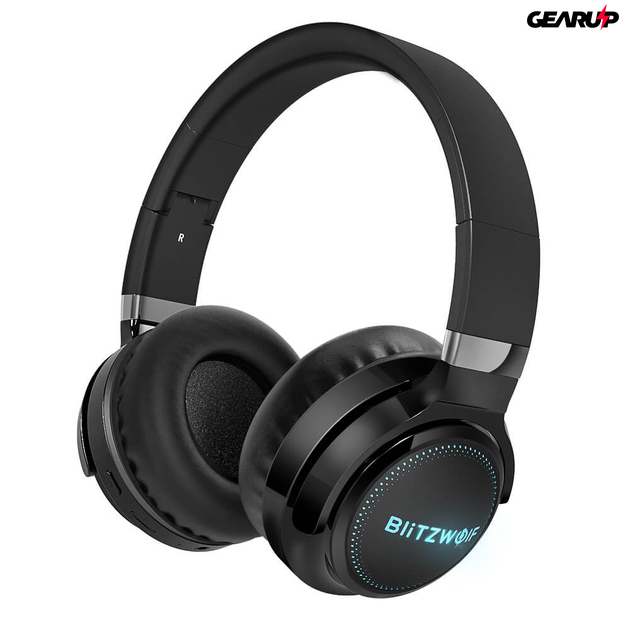 BlitzWolf® BW-HP0 Pro Bluetooth fejhallgató RGB leddel és akár 42 órás üzemidővel