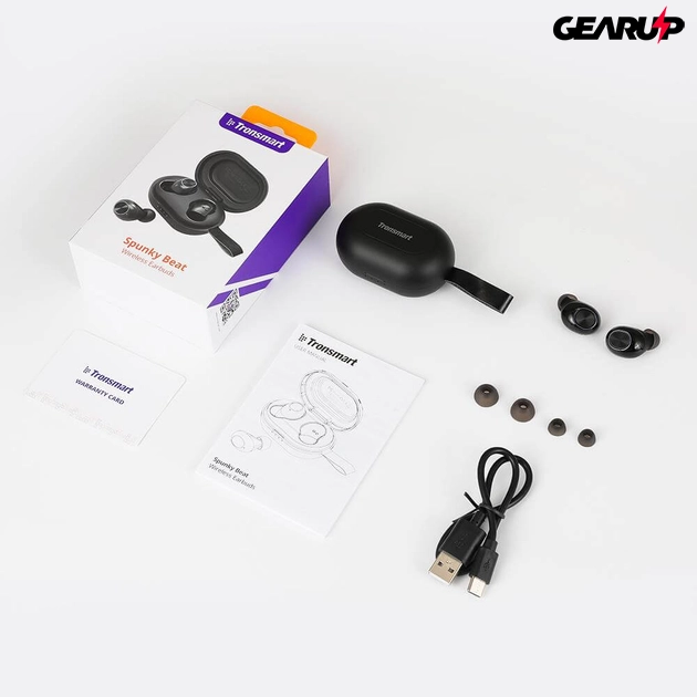 Tronsmart Spunky Beat: vezeték nélküli fülhallgató töltődobozzal (IPX5)