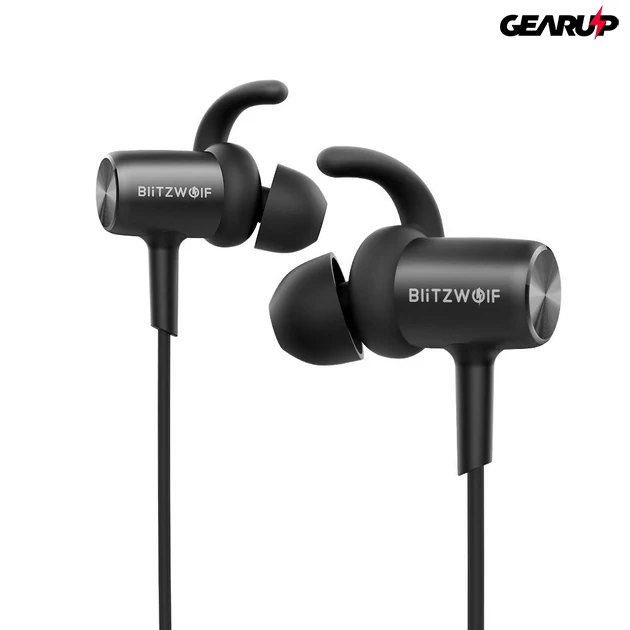 Kép 3/5 - BlitzWolf® BW-BTS1: vezeték nélküli cseppálló fülhallgató mikrofonnal (IPX4)