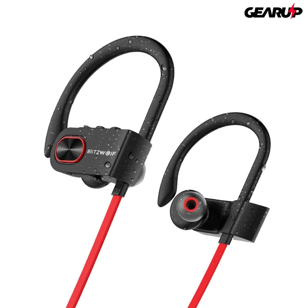 Kép 3/12 - BlitzWolf® BW-BTS2 Sport: vízálló bluetooth-os fülhallgató (IPX7)