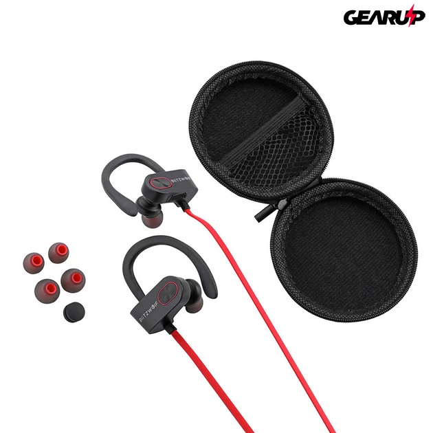 Kép 1/12 - BlitzWolf® BW-BTS2 Sport: vízálló bluetooth-os fülhallgató (IPX7) 1