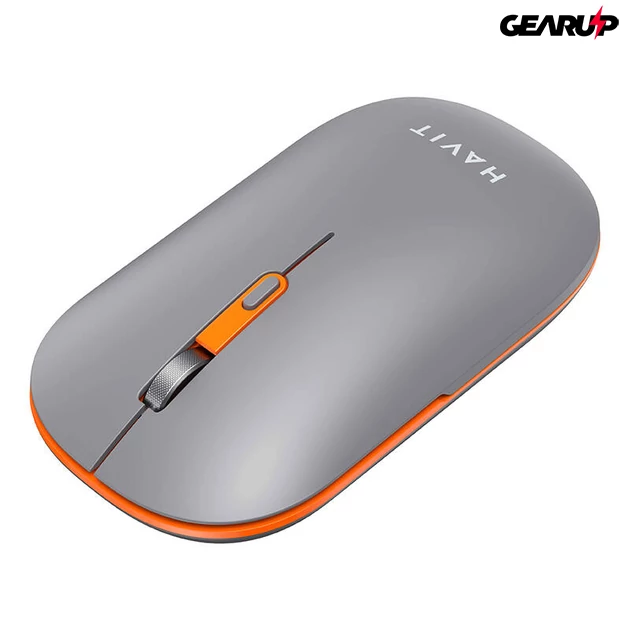 Kép 1/5 - Havit akkumulátoros tölthető egér 3 féle csatlakoztathatósági móddal, 800-1600DPI