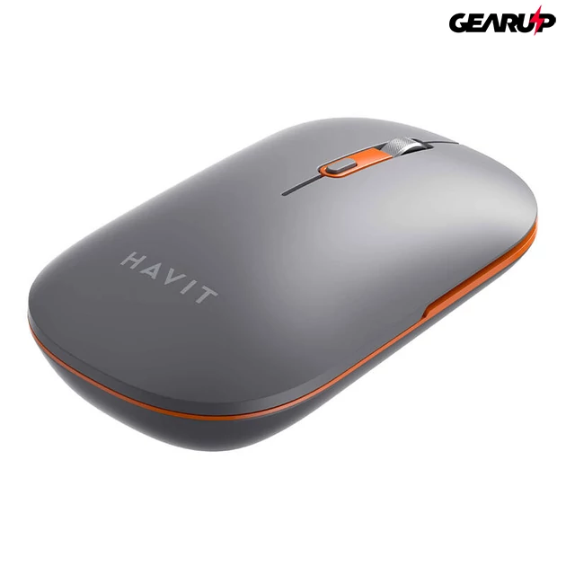 Kép 2/5 - Havit akkumulátoros tölthető egér 3 féle csatlakoztathatósági móddal, 800-1600DPI