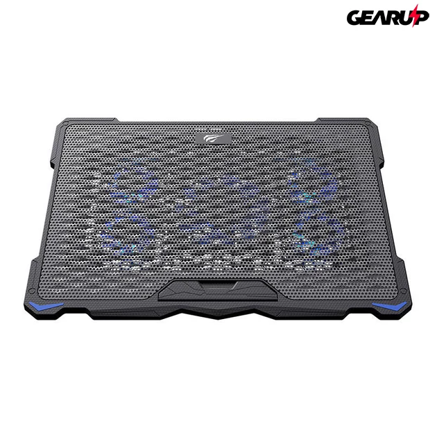 Kép 3/5 - Havit laptop hűtőpad 5 beépített ventilátorral, 17&quot; méretig