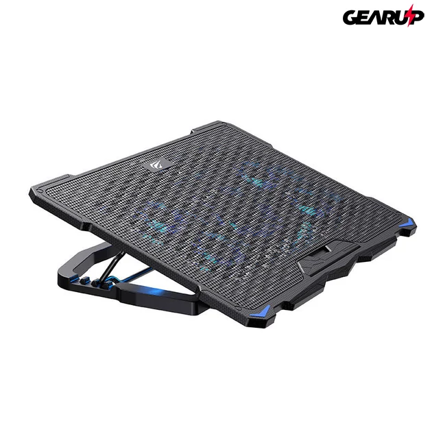 Kép 2/5 - Havit laptop hűtőpad 5 beépített ventilátorral, 17&quot; méretig