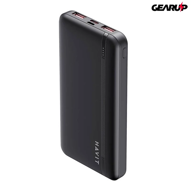 Kép 3/6 - Havit 10000mAh powerbank, 2xUSB, USB-C, 22.5W (fekete)