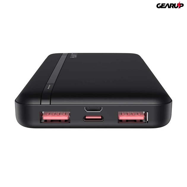 Havit 10000mAh powerbank, 2xUSB, USB-C, 22.5W (fekete)