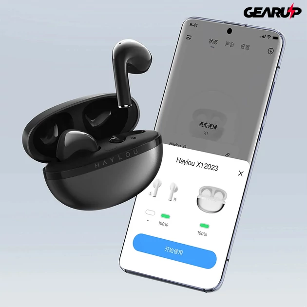 Kép 5/9 - Xiaomi Haylou X1 2023 vezeték nélküli fülhallgató (fekete)