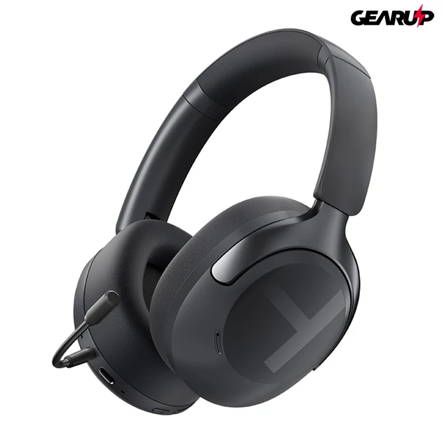 Kép 1/2 - Xiaomi Haylou S40 Bluetooth 6.0 fejhallgató - 360° térhangzás, 5-mikrofonos hibrid ANC, 90 órás üzemidő, LDAC (fekete)