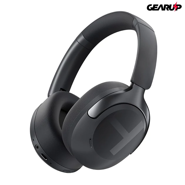 Kép 2/2 - Xiaomi Haylou S40 Bluetooth 6.0 fejhallgató - 360° térhangzás, 5-mikrofonos hibrid ANC, 90 órás üzemidő, LDAC (fekete)