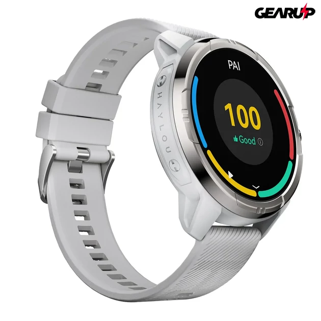 Kép 3/4 - Xiaomi Haylou Solar Ultra okosóra, beépített GPS, 5ATM vízállóság - Ezüst