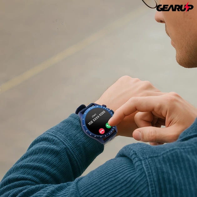 Kép 6/6 - Haylou Solar Pro okosóra, AMOLED kijelző, 2ATM vízállóság, Bluetooth hívás - Kék