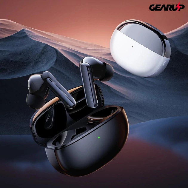 Kép 5/5 - Xiaomi Haylou W1 ANC vezeték nélküli zajszűrős prémium fülhallgató 6 mikrofonnal (fehér)