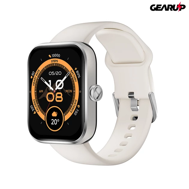 Kép 2/4 - Xiaomi Haylou Watch 4 aktivitásmérő okosóra - ezüst