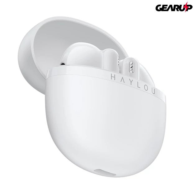 Kép 2/4 - Xiaomi Haylou X1 Plus vezeték nélküli zajszűrős fülhallgató 4 mikrofonnal (fehér)