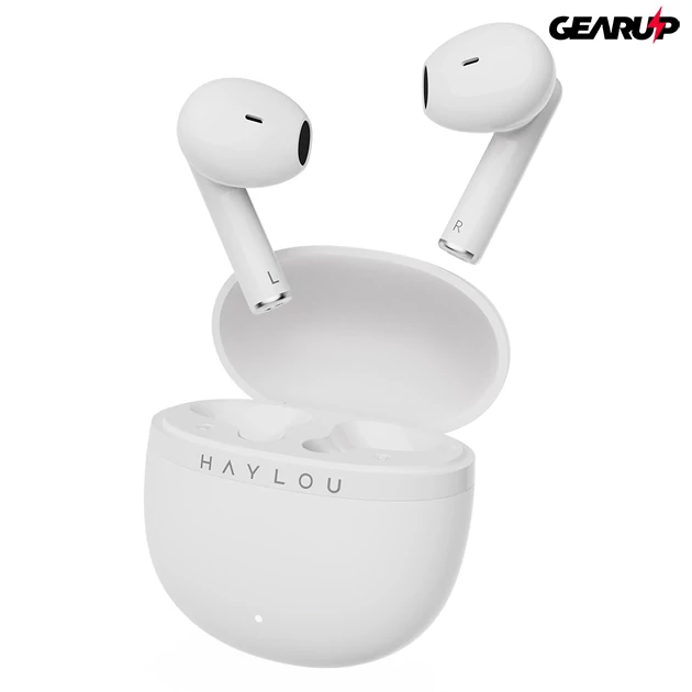 Kép 3/4 - Xiaomi Haylou X1 Plus vezeték nélküli zajszűrős fülhallgató 4 mikrofonnal (fehér)