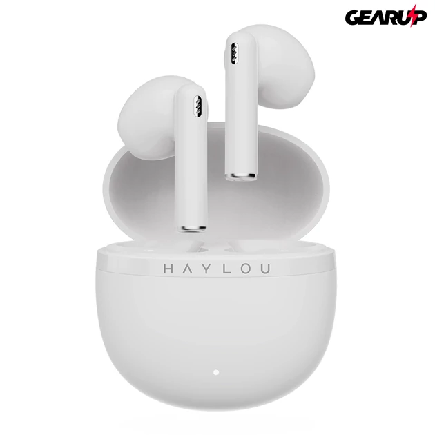 Kép 1/4 - Xiaomi Haylou X1 Plus vezeték nélküli zajszűrős fülhallgató 4 mikrofonnal (fehér)