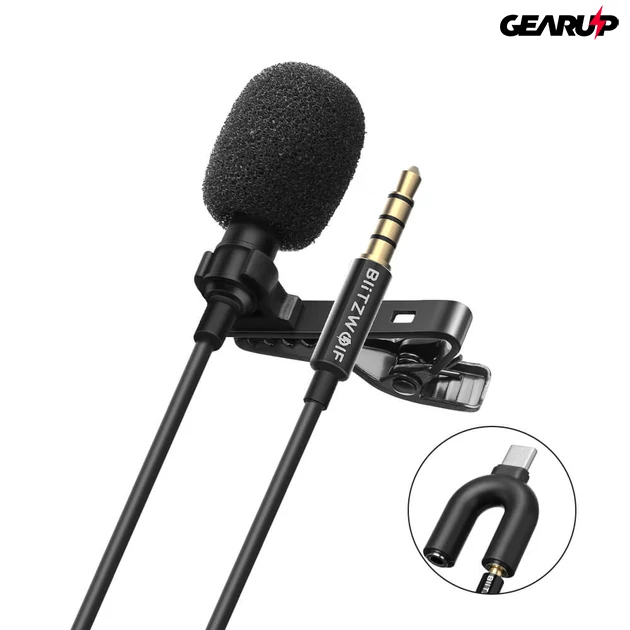 Kép 1/5 - BlitzWolf® CM1: 3,5 mm-es jack dugós mikrofon